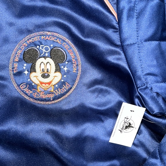 UNISEX Disney Parks Mickey Mouse 50th Anniversary Collection Bomber Jacket - Picture 14 of 14